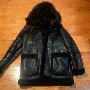 Jordan Craig Black Shearling Jacket
